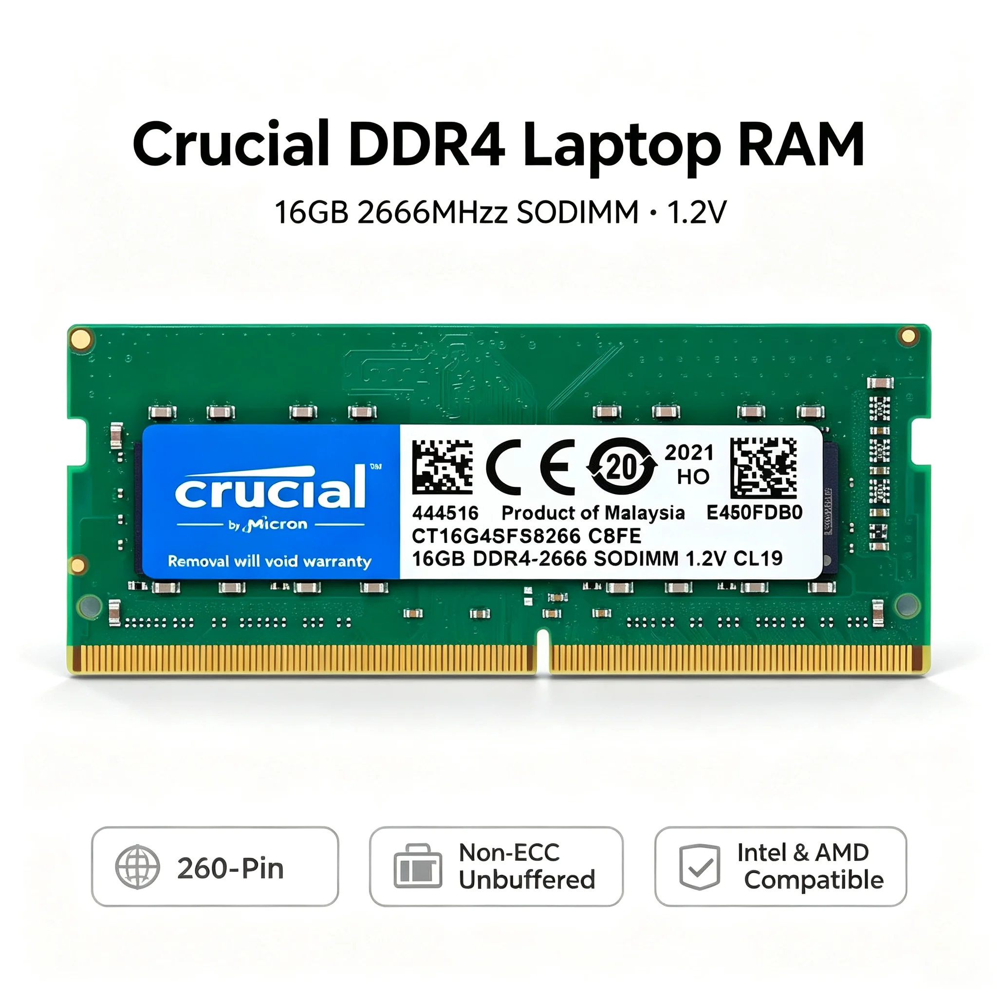 크루셜(Crucial) DDR4 노트북 RAM 16GB - Ddr4 2400Mhz 리뷰 및 가격